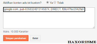 Kode Ads.txt Kode Ads.txt