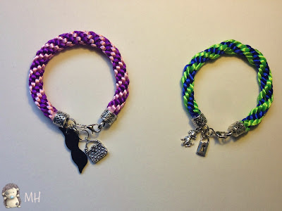 Pulseras kumihimo en espiral