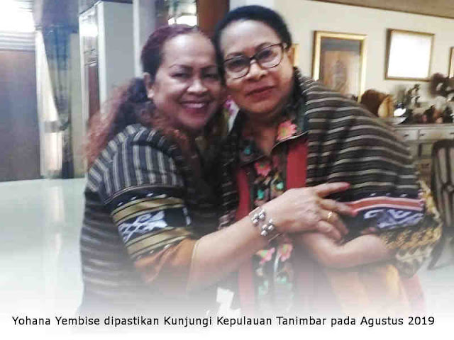 Yohana Yembise dipastikan Kunjungi Kepulauan Tanimbar pada Agustus 2019 Yohana Yembise dipastikan Kunjungi Kepulauan Tanimbar pada Agustus 2019