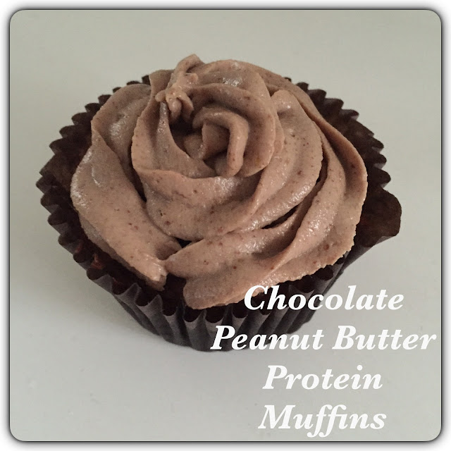 chocolate peanut butter protein muffins
