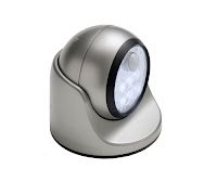 Fulcrum Motion Sensor LED Porch Light, Silver product image