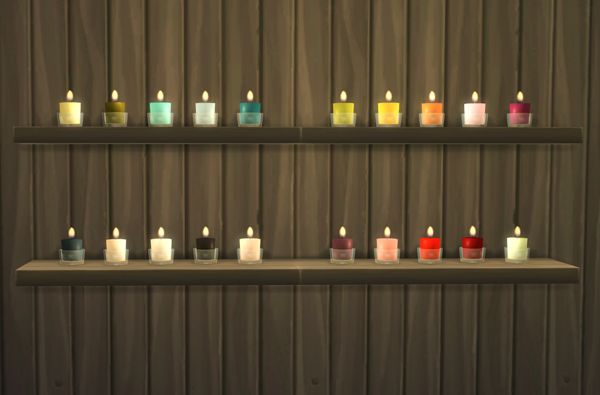 My Sims 4 Blog Glass Candles by OmorfiMera