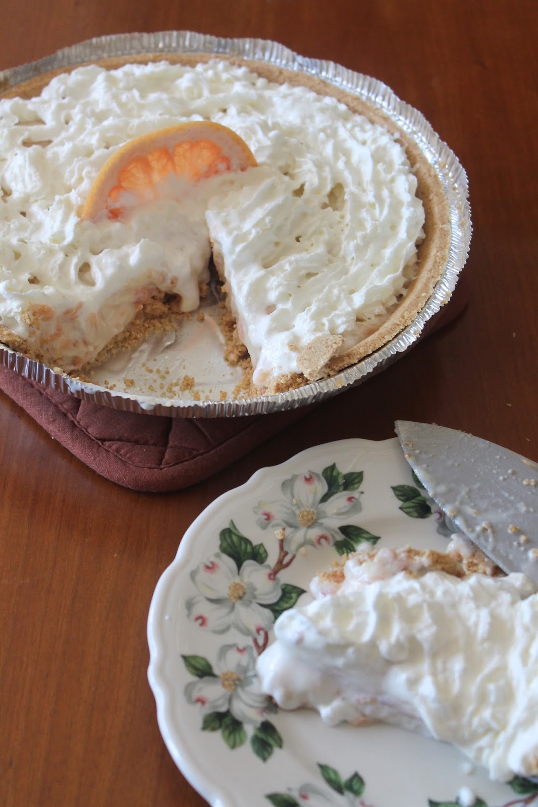 Savory Moments Pink grapefruit pie {Secret Recipe Club}
