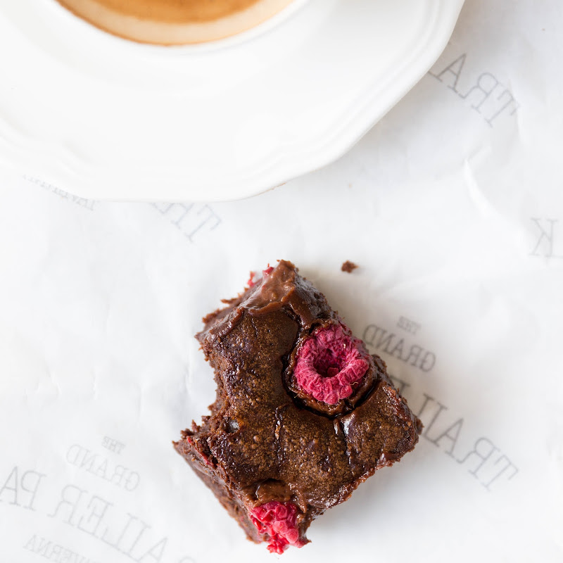 Milk and Honey Chocolate and Raspberry Brownies