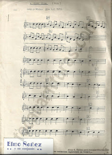 1 Partituras originales de A Vilio Filla con letra del compositor argentino Elmo Rául Ñáñez 