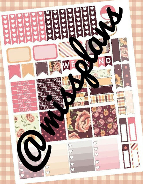 glam fall floral free planner printable