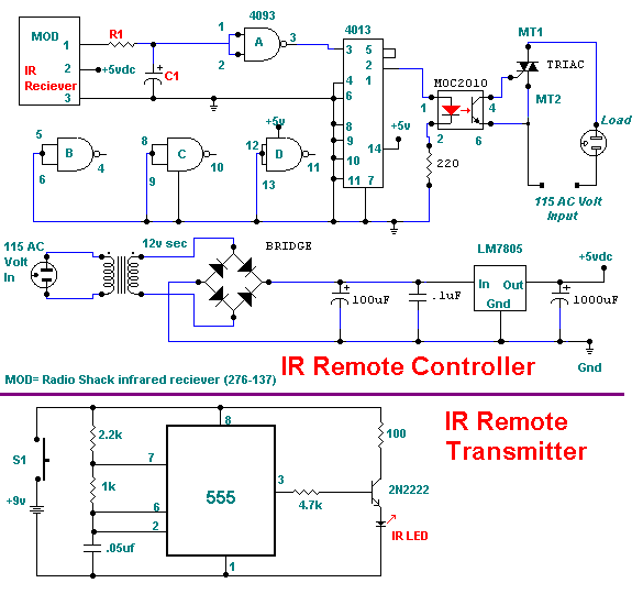 Wiring Schematic Diagram: 115 Volt Infrared Remote Control