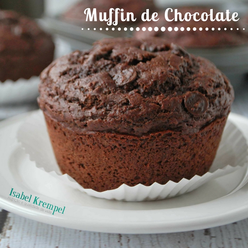 Nutricionista Isabel Krempel Muffin de Aveia com Chocolate