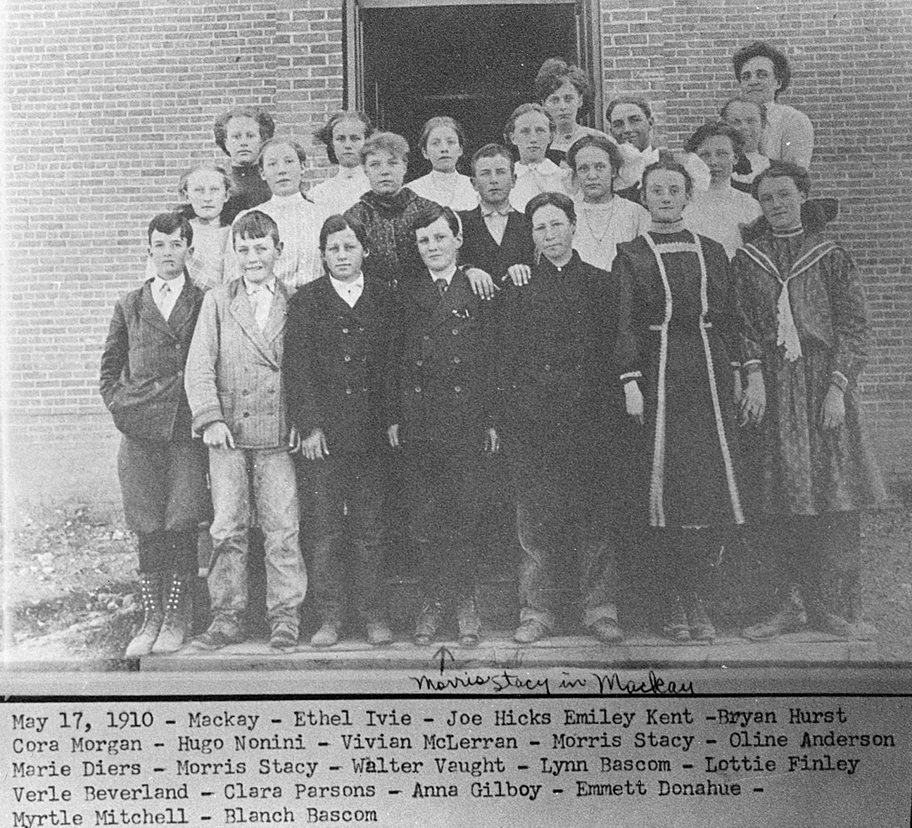 Mackay, Idaho 83251 Blast from the Past Mackay High School 1910