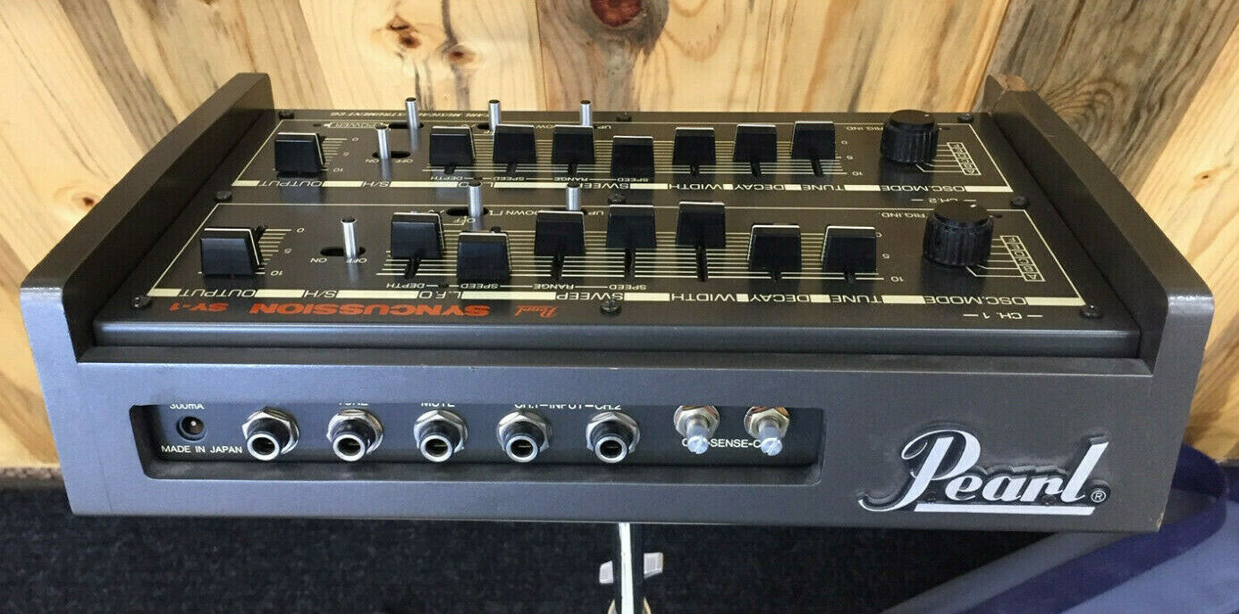 MATRIXSYNTH Original Pearl SY1 Syncussion1 Analog Drum Synth Synthesizer w/ CU1 Triggers