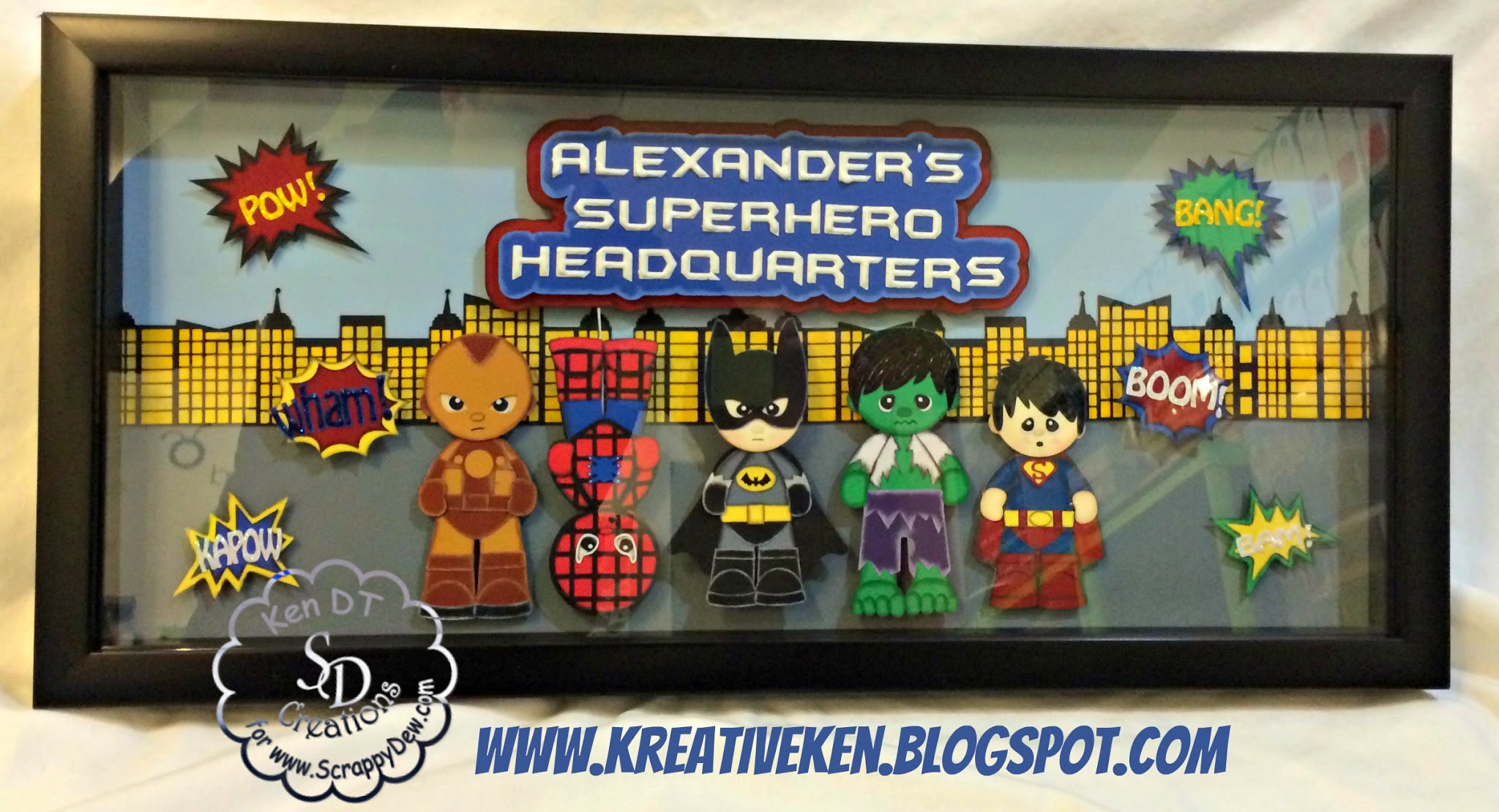 DewetteDesigns Superhero Headquarters Frame