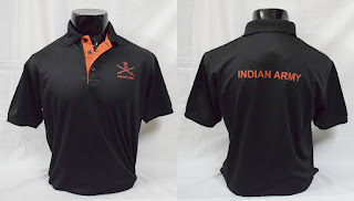 indian army black t shirt