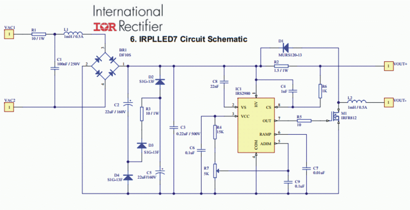 Led Driver Circuit - Electronic Power Circuits, Circuit Diagram symbols, Audio Amplifier Circuit pdf & Engineering Projects