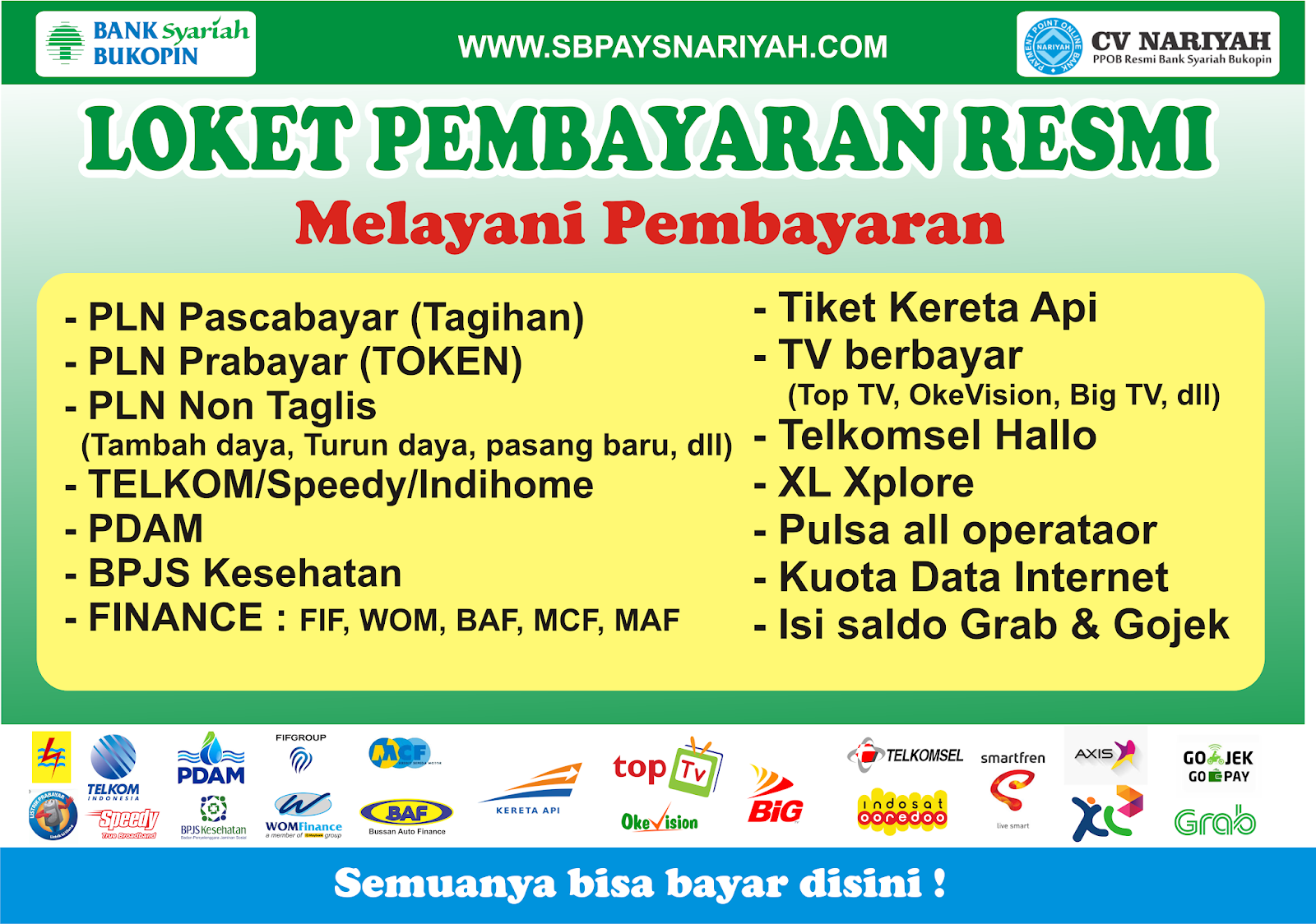 Download Spanduk Banner Ppob Bukopin Syariah Sbpays Ppob Bukopin Syariah