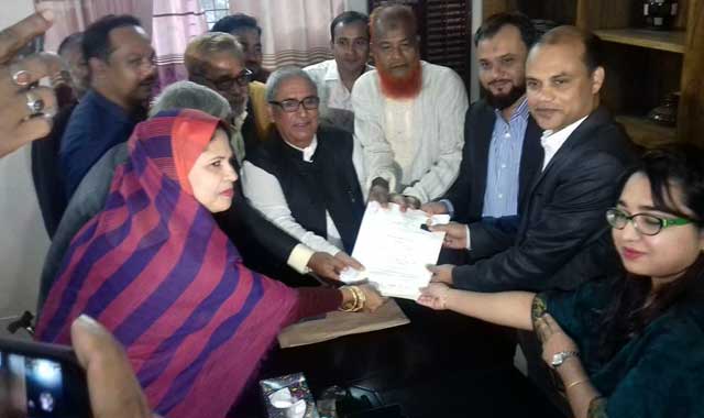 Abak Kalam Azad of Bakshiganj submitted the nomination papers বকশীগঞ্জে আবুল কালাম আজাদ এমপি,র মনোনয়ন ফরম জমা
