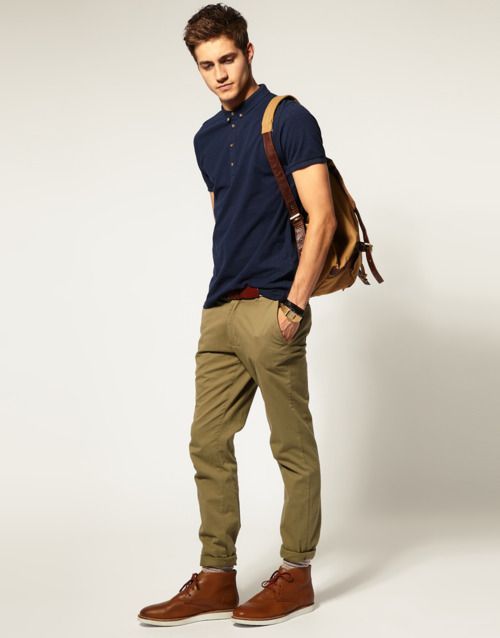Look Masculino Sapato Social CalÇa Jeans E Camisa Polo Look Calça