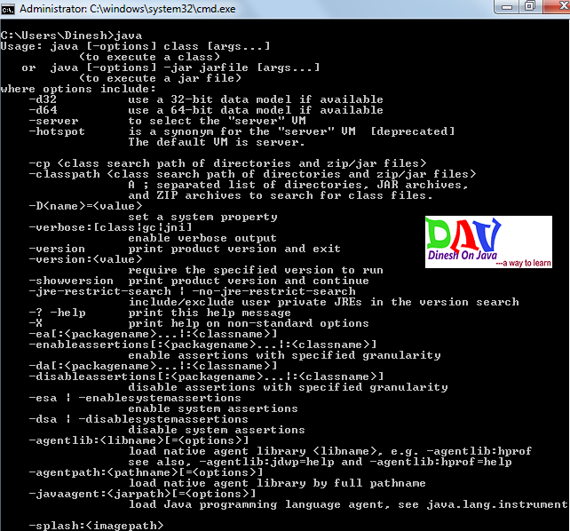 Java Environment Setup in Window