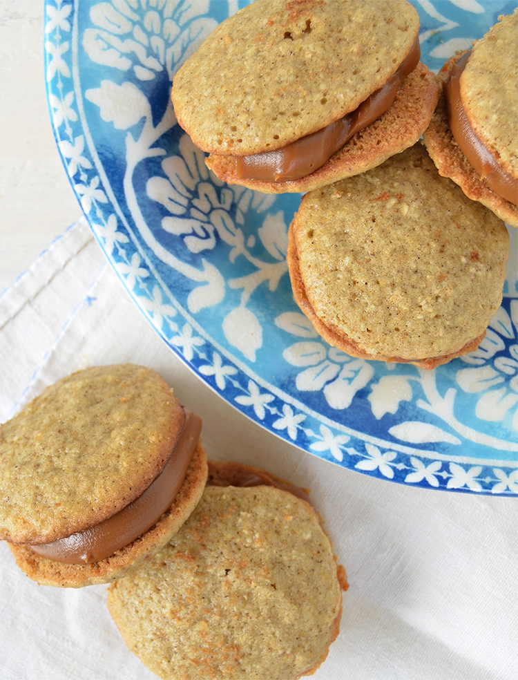 Alfajores de avena y dulce de