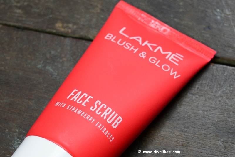 Lakme Blush & Glow Face Scrub with Strawberry Extracts Review Diva Likes