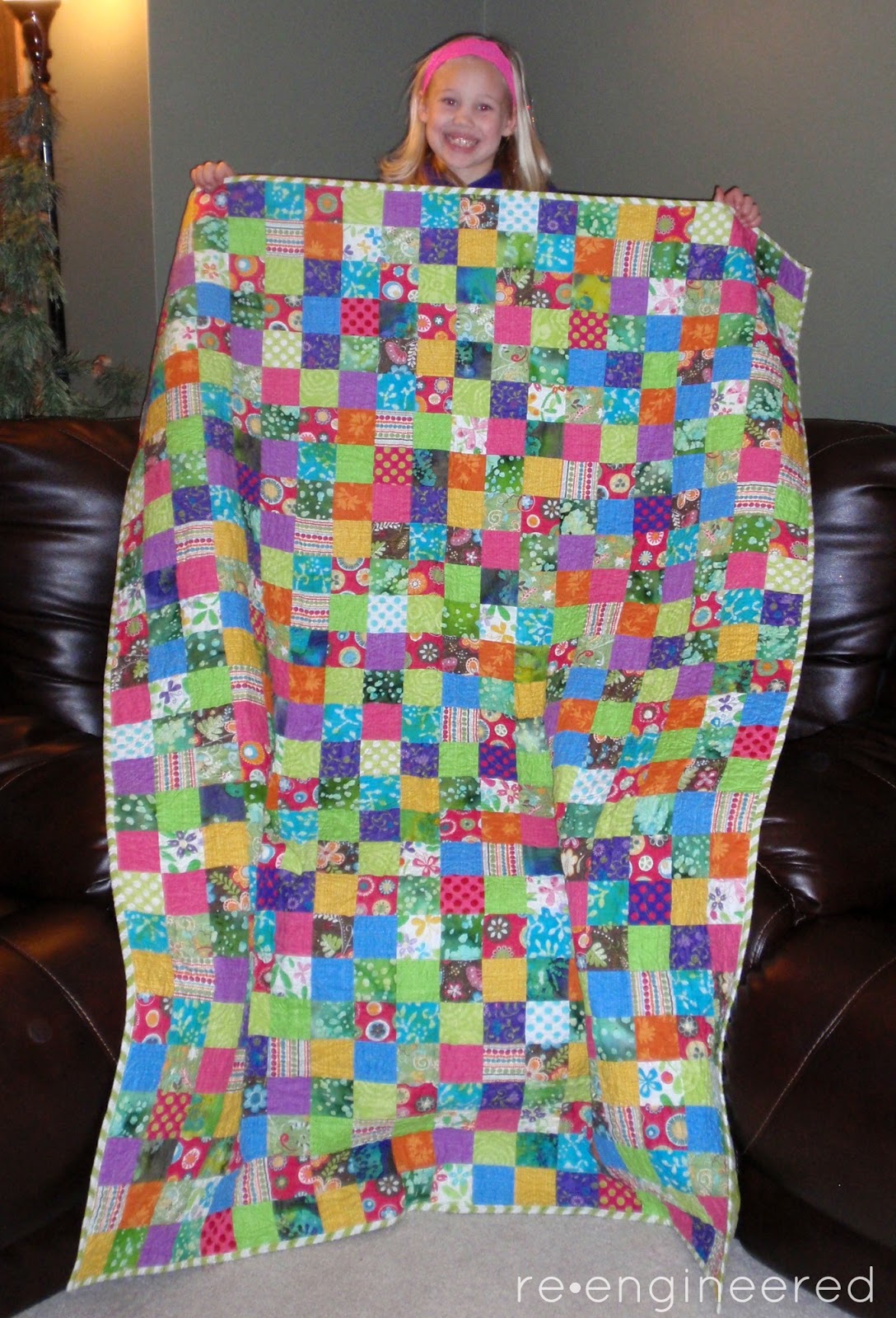 re•engineered: ava's christmas quilt : finished