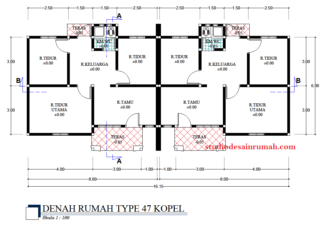 Gambar Desain Rumah Minimalis Type 36 Kopel Terbaru Desain Rumah
