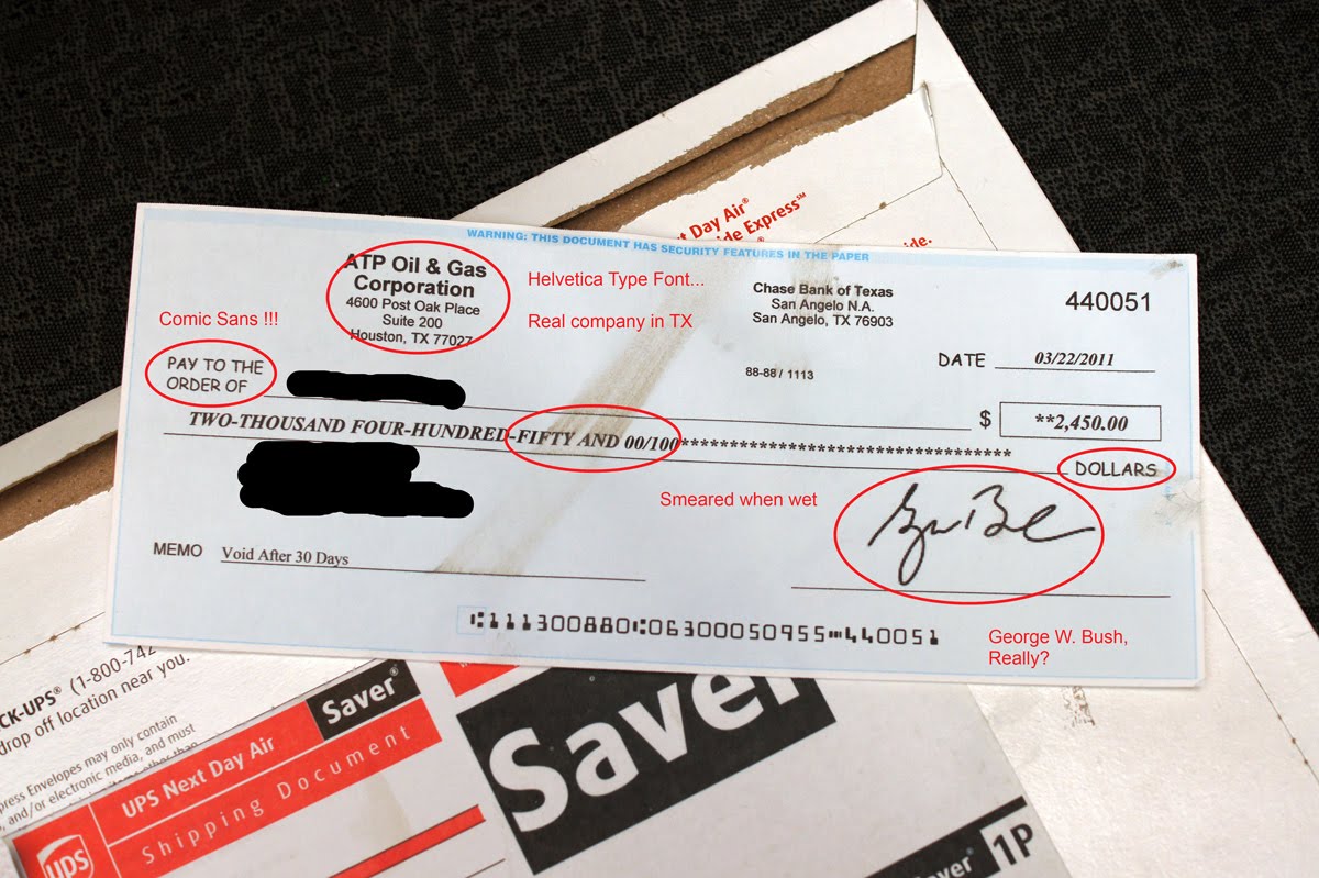 Craigslist Overpayment Scam -- My Fake Check! 