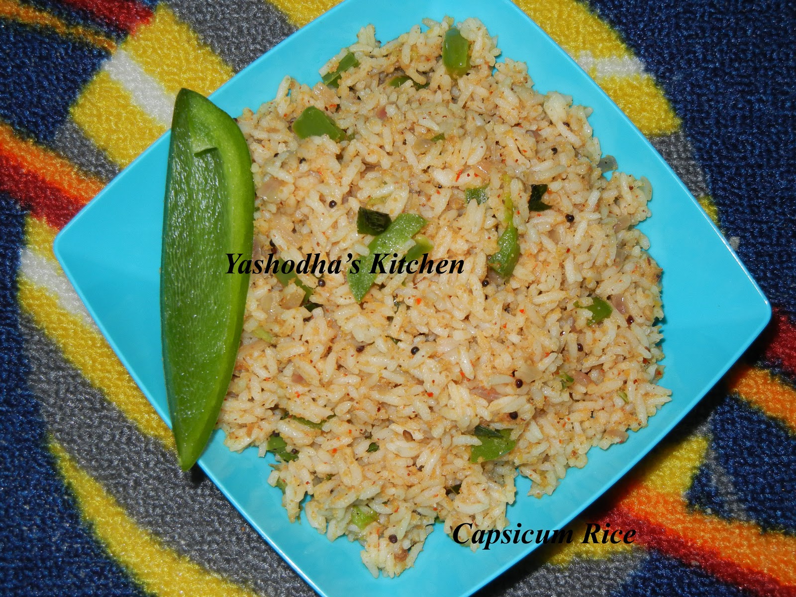Yashodha's kitchen TRADITIONAL CAPSICUM RICE