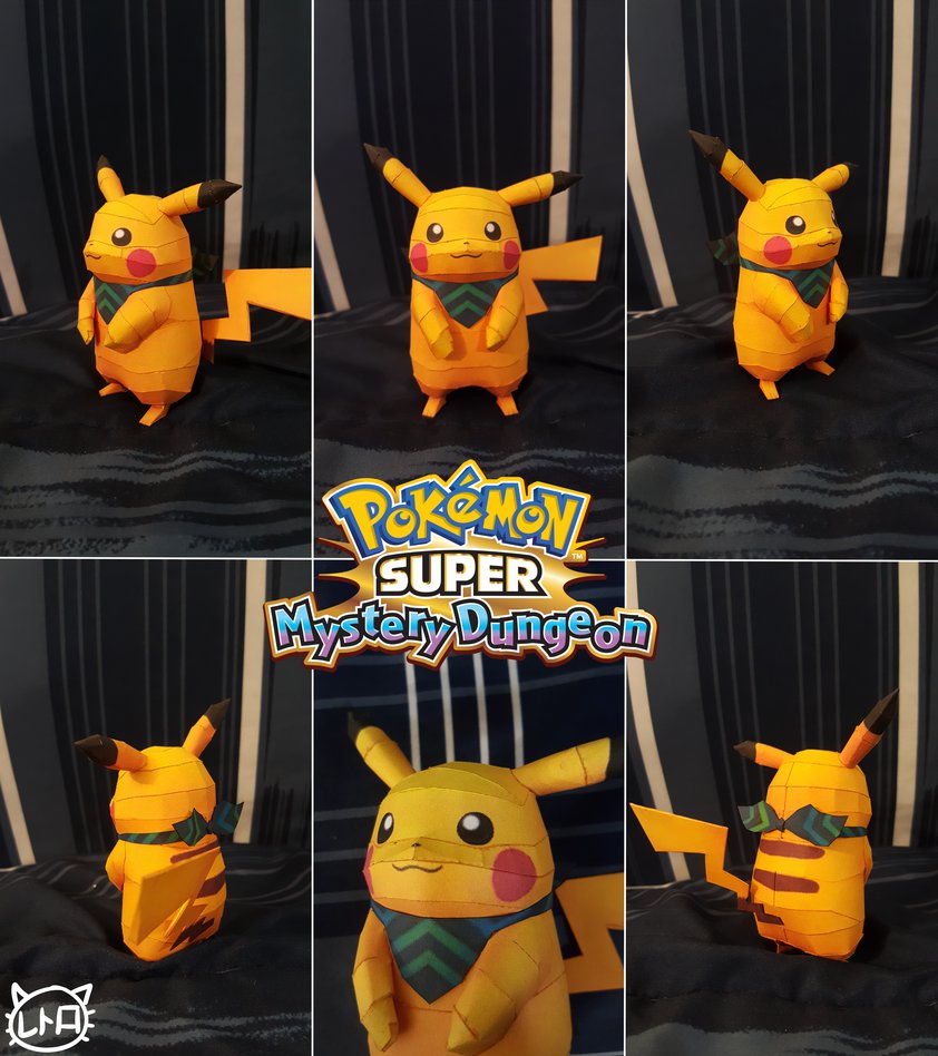 Pokemon Super Mystery Dungeon Pikachu Papercraft Papercraft Paradise