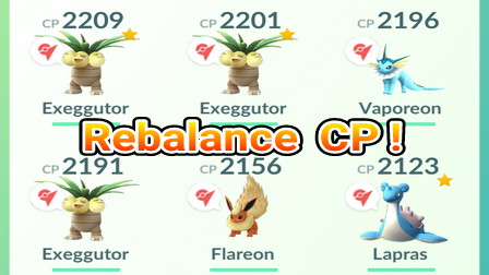 Daftar Lengkap Rebalance Combat PowerCP Pokemon di Pokemon Go