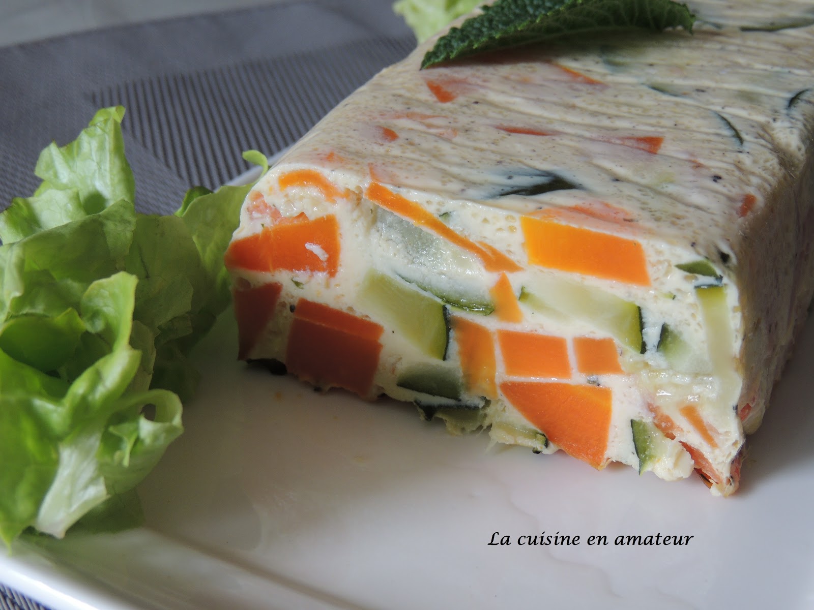 La cuisine en amateur de Maryline Terrine de carottes et courgettes
