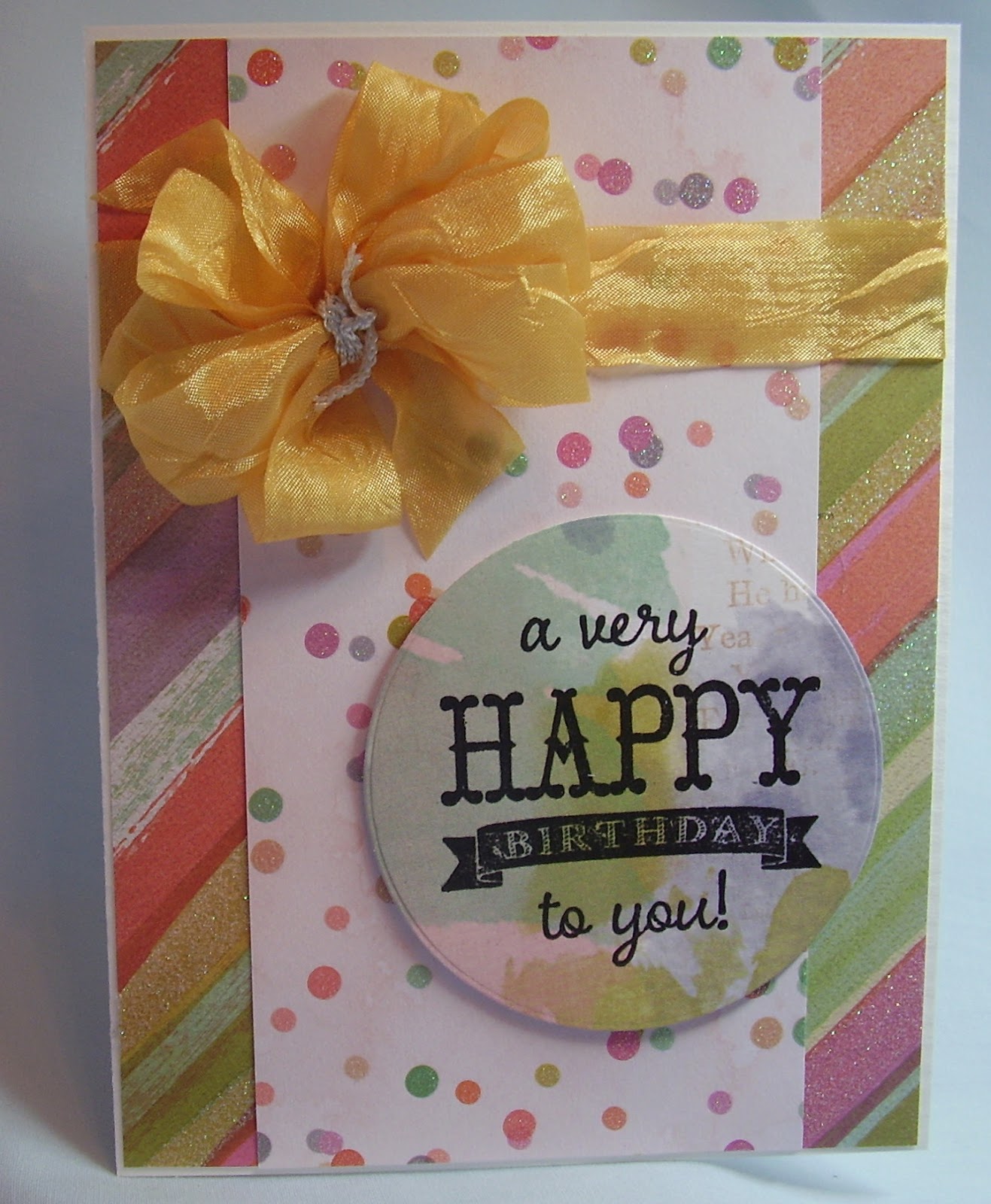 Paper Therapy Ponderings Happy Birthday Card