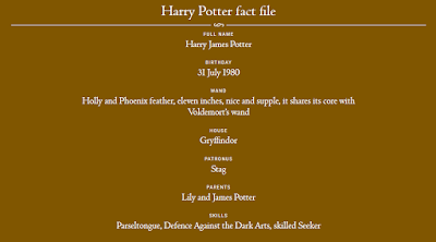 Harry Potter fact file
