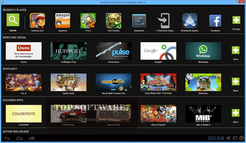 BlueStacks App Player 0.9.1.4057 Free Download | Top Software7