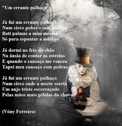 UM ERRANTE PALHAÇO / Poema escrito por VÓNY FERREIRA