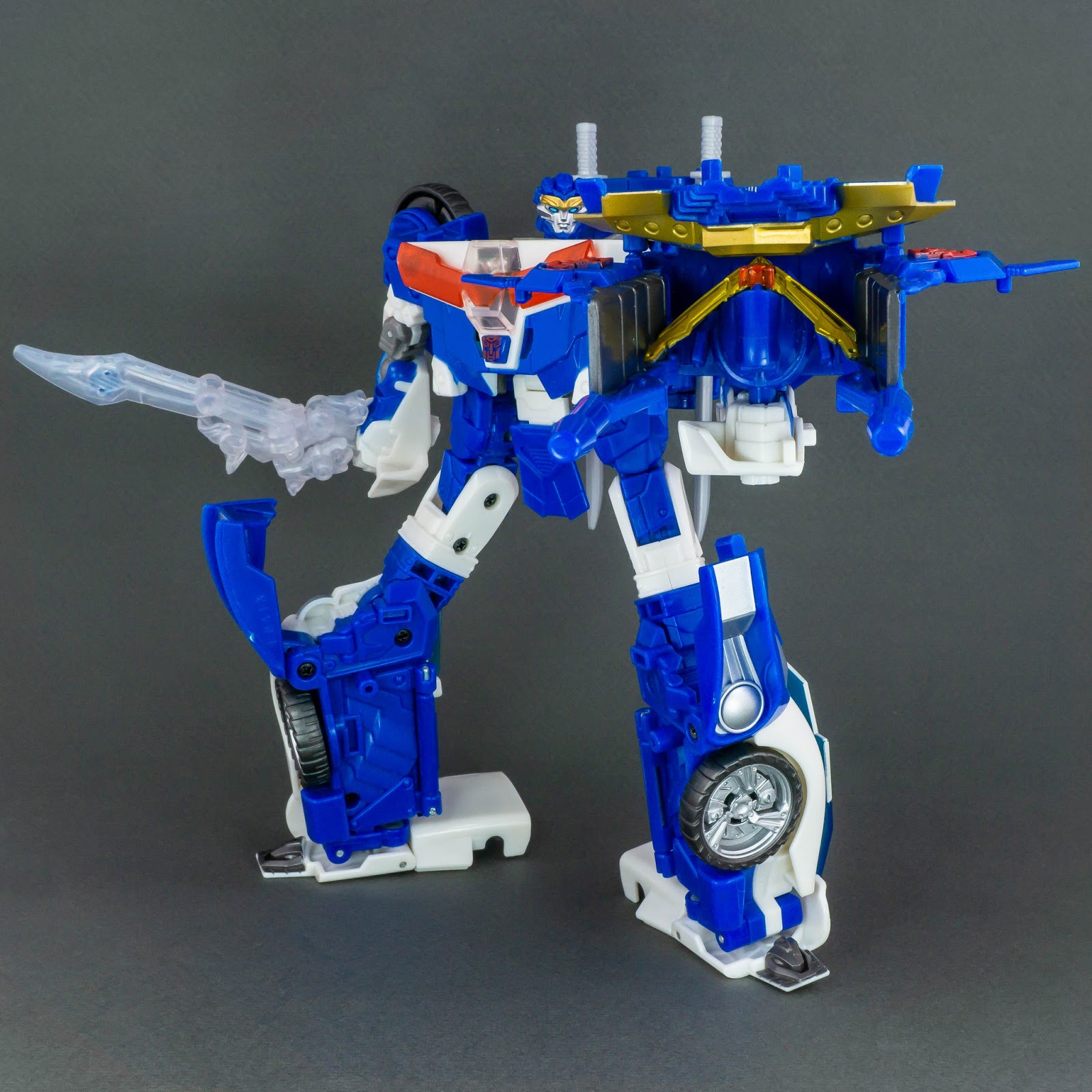 Transformers Go Kenzan robot mode with Arms Micron Zan and railgun