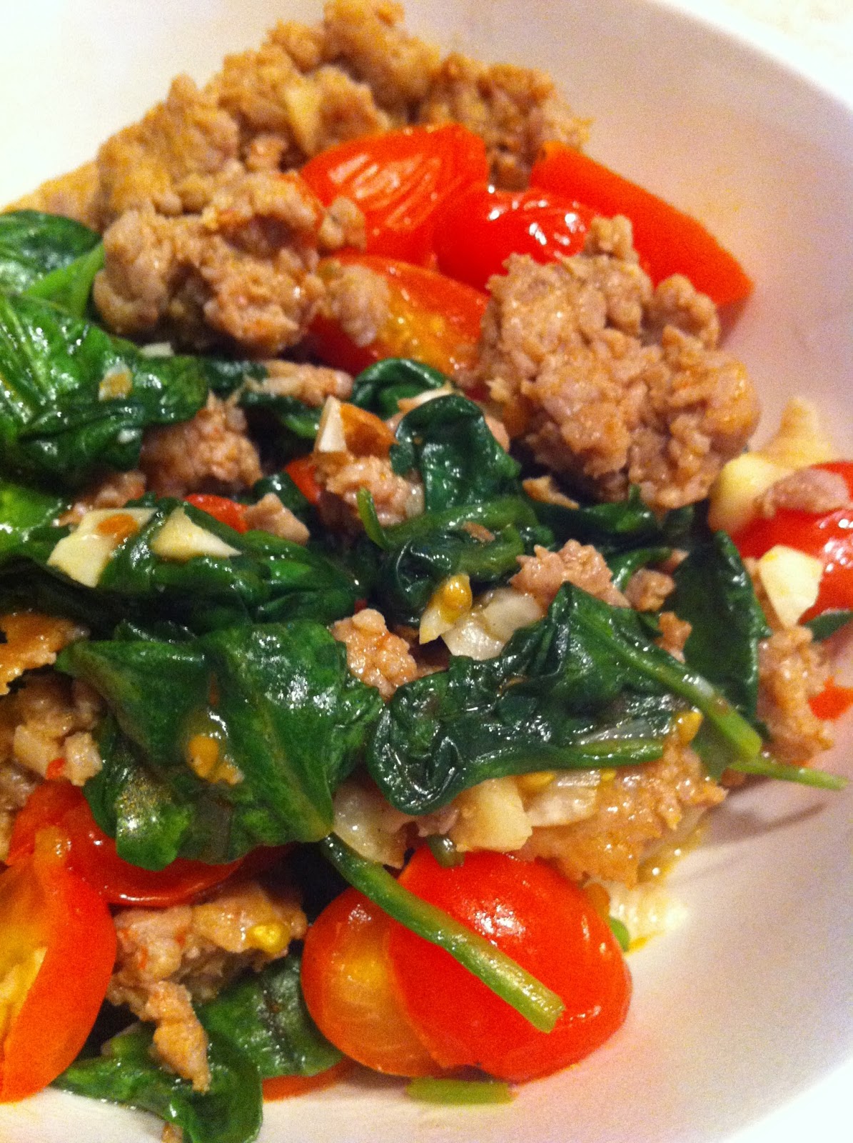 Mama Feta's Meals Turkey Sausage and Spinach Pasta