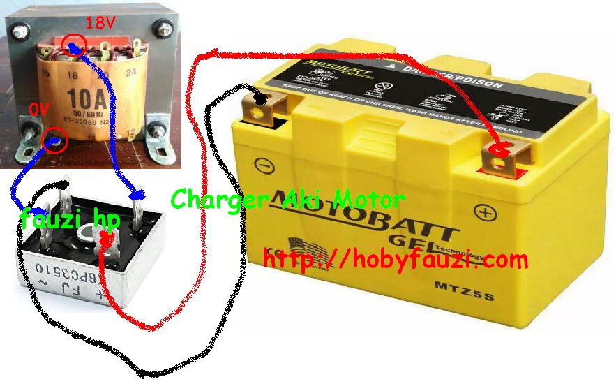 Cara Membuat Charger Aki Motor Belajar Elektronika
