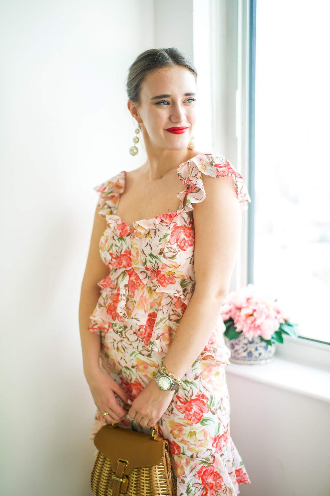 The Perfect Wedding Guest Dress from WAYF styled by popular New York fashion blogger, Covering the Bases