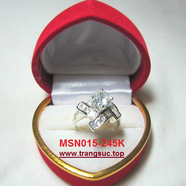 TrangSuc.top - Nhẫn đính đá trắng cao cấp MSN015 - 245.000 VNĐ Liên hệ: 0906 846366(Mr.Giang)