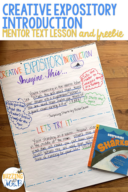 Teaching your students creative expository introductions is a lot easier when you use quality mentor texts. This sequence of lessons includes a mentor text, an anchor chart, a guide for you to try writing your own creative introduction, and free printables for students to try out the strategy in their own informational writing. This strategy works for opinion writing, too, and is especially effective for helping 4th graders write their introductory paragraph for STAAR Writing.