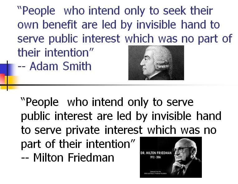 Government and Taxes Weekend Fun 62, The invisible hand