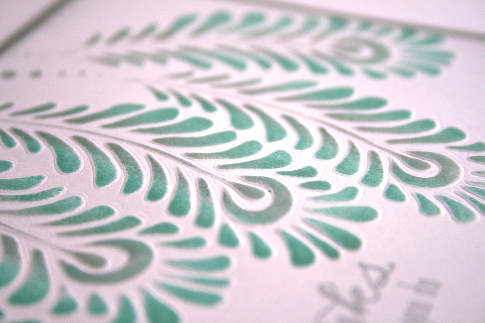 Sooner rather than Later Stenciled Day 4 Dry Embossing with Stencils