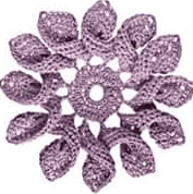 Motivo floral a crochet Motivo floral a crochet