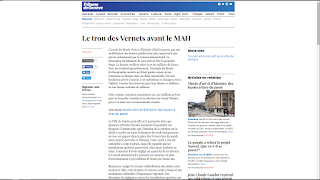 Capture d'écran de l'article en question de la Tribune de Genève