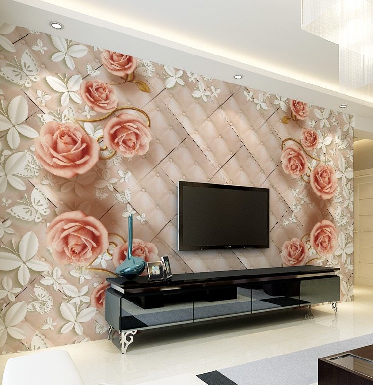 أحدث خلفيات 5D و3D لغرفة النوم غرفة المعيشة Wallpaper 5D 3D