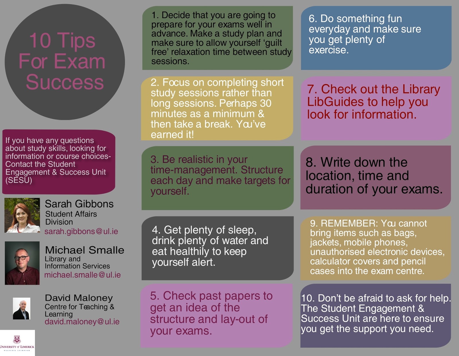 10 tips for ul exam success glucksman library 10 tips for time management