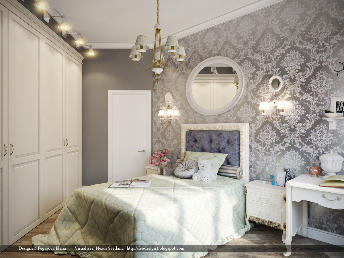 Svetlana Nezus Portfolio: Спальня для девочки 1