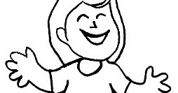 PÁGINA EDUCATIVA MADRE CREATIVA: DIBUJOS DE NIÑAS FELICES PARA COLOREAR