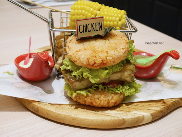 Grilled Chicken With Teriyaki Sauce Burger - RM 18.90