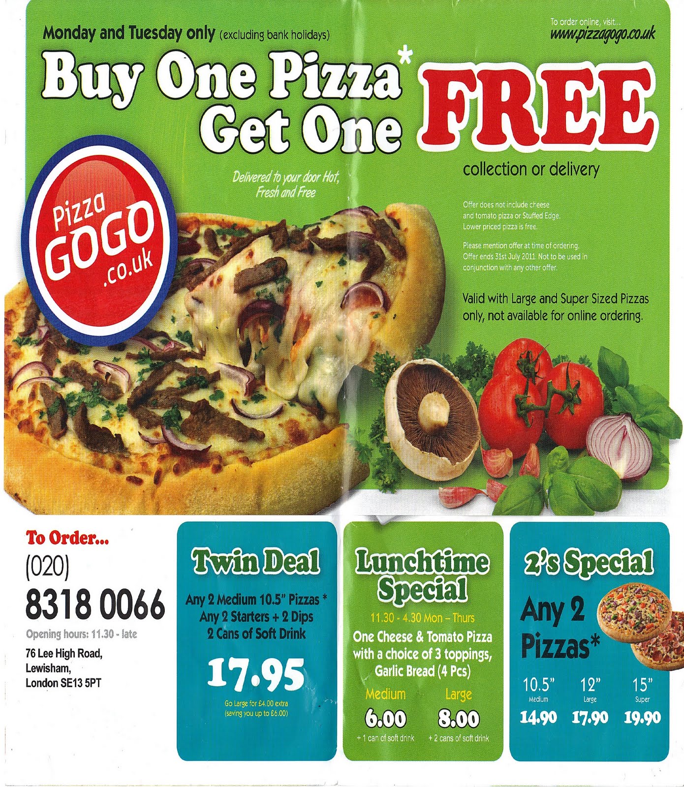 noticeboardposts(London UK) Pizza GoGo